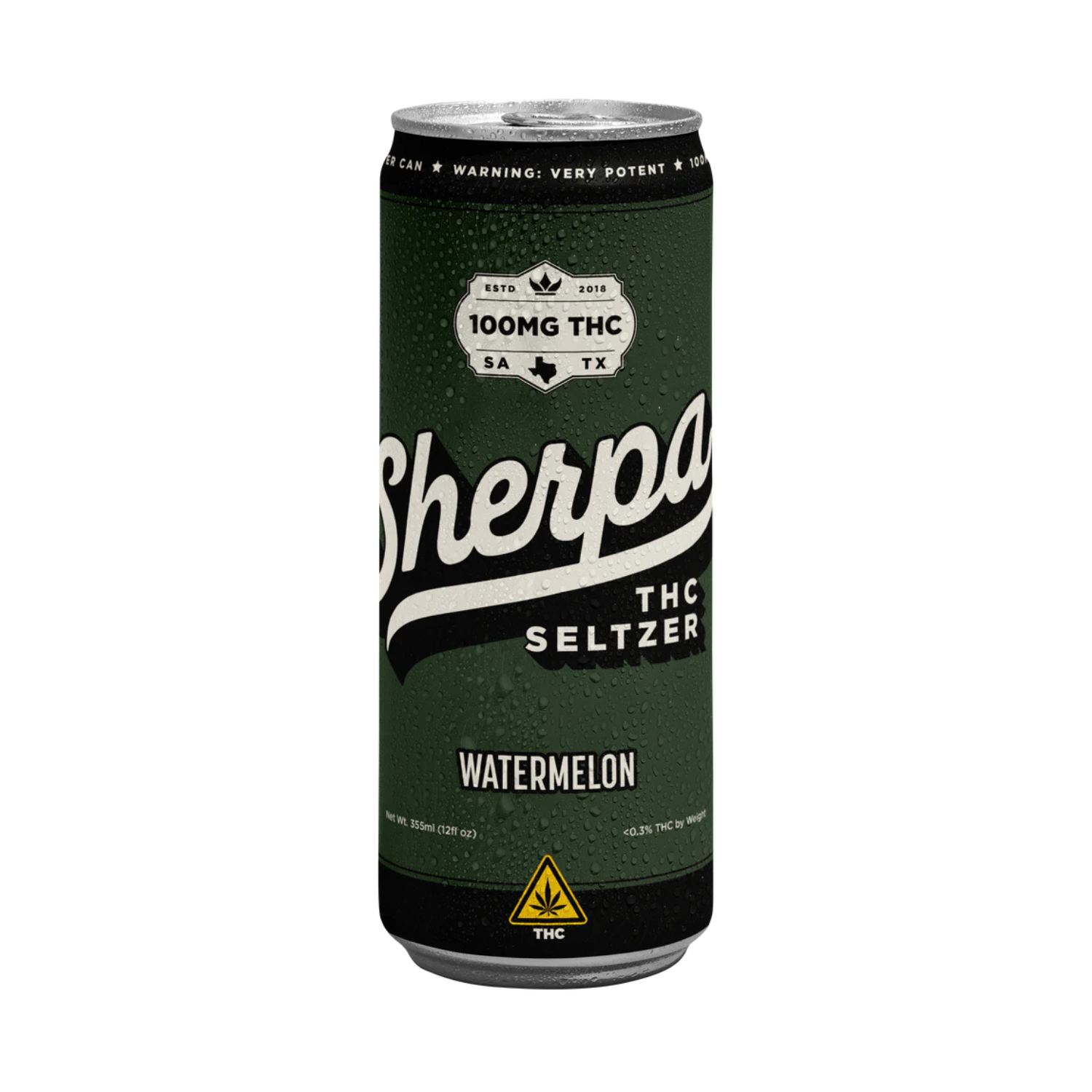 Sherpa THC Seltzer 100mg (Low Calorie) / Watermelon